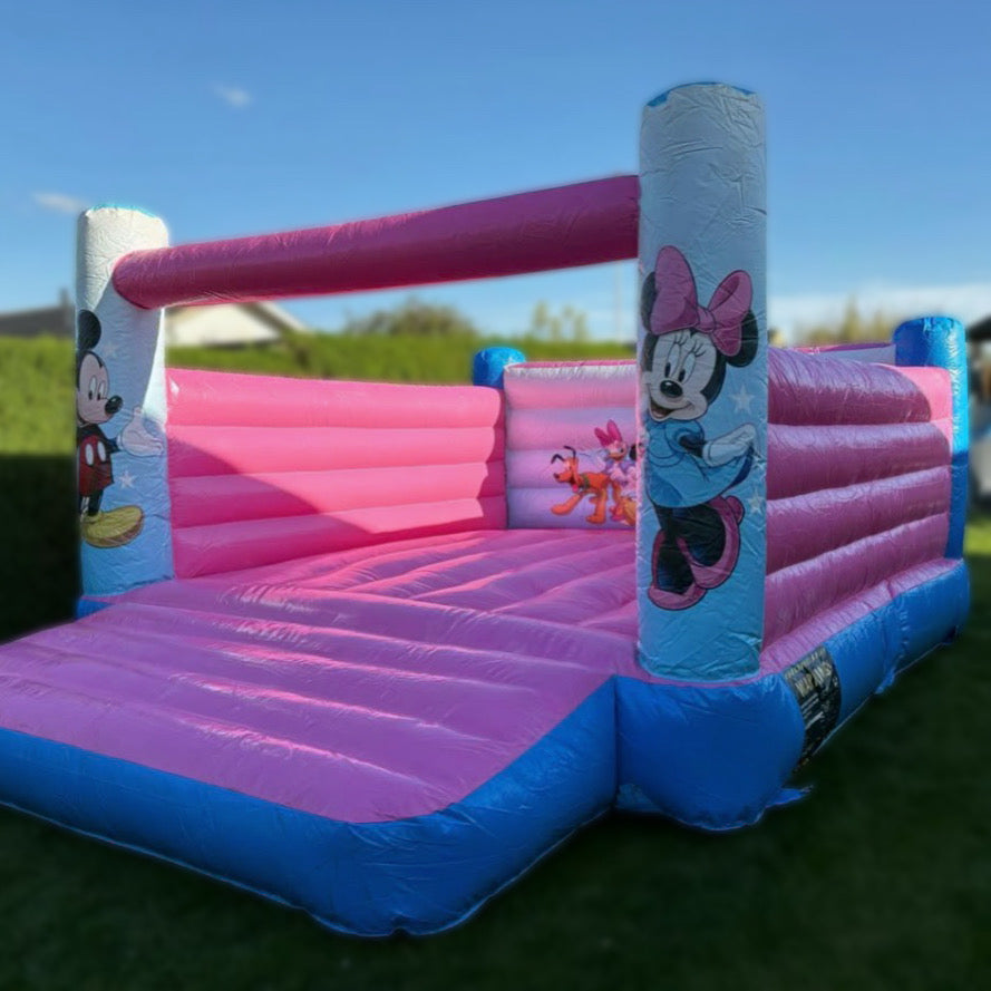 Mickey & Minnie Mouse Hoppeborg – Udlejning pr. døgn 🎉