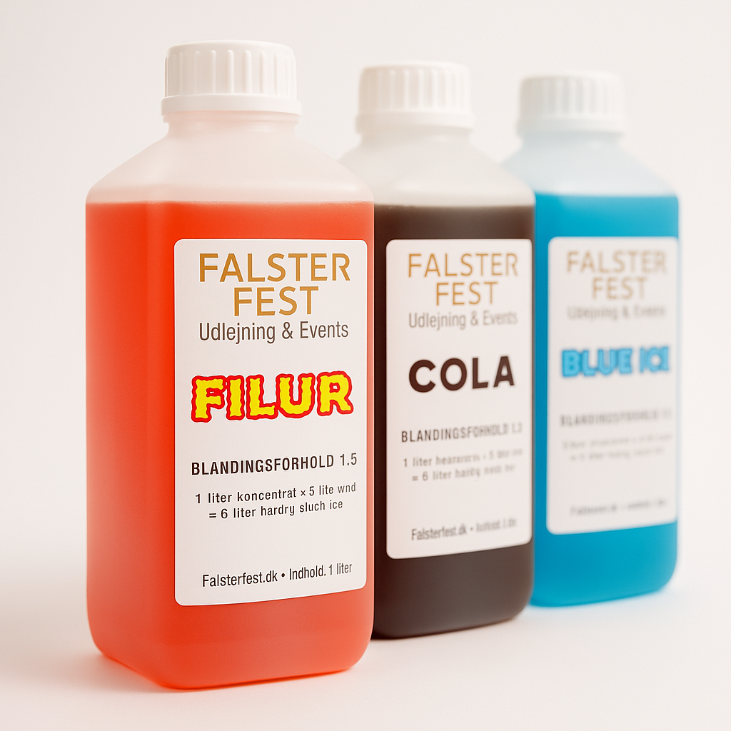 1L Slush Ice Saft – Tilkøb til Slush Ice Maskine (Icebreaker)